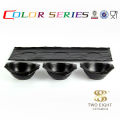 Plain ceramic colorful black stone plates for restaurant